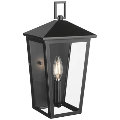 Millennium Lighting Munger 14" High Powder-coated Black Outdoor Wall Light