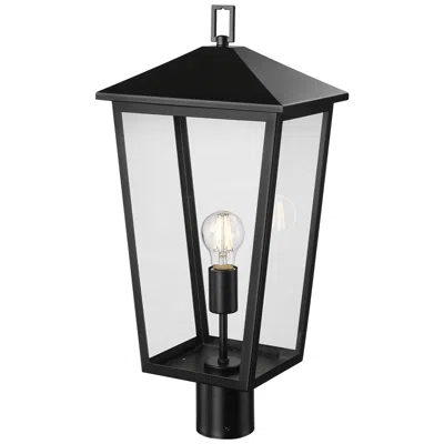 Millennium Lighting Munger 23" High 1-light Outdoor Post Lantern In Powder Coated Black