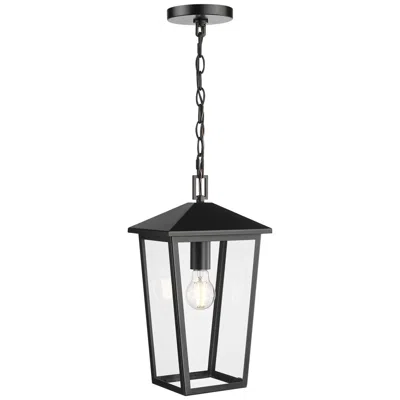 Millennium Lighting Munger 9.25" Wide 1-light Outdoor Hanging Pendant In Powder Coated Black