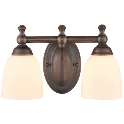 Millennium Lighting Mysty 8" High Rubbed Bronze 2-light Wall Sconce