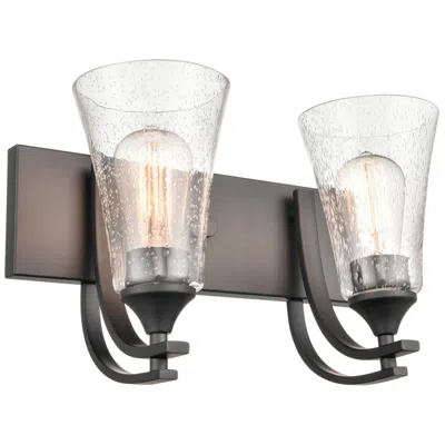 Millennium Lighting Natalie 2 Light 14" Vanity Fixture In Matte Black