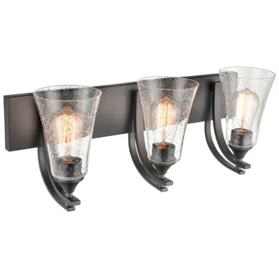 Millennium Lighting Natalie 3 Light Vanity Fixture In Matte Black