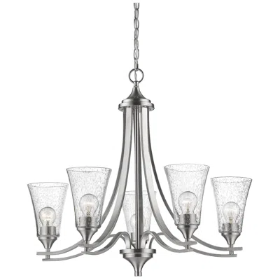 Millennium Lighting Natalie 5 Light Chandelier Fixture Satin Nickel