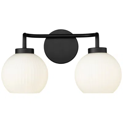 Millennium Lighting Oprah 2-light Vanity Light In Matte Black