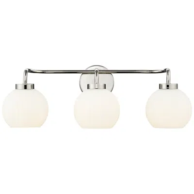 Millennium Lighting Oprah 3-light Vanity Light In Polished Nickel