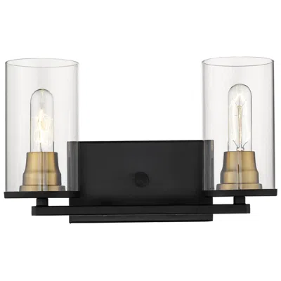 Millennium Lighting Pasadena 2-light Vanity Light In Black/ Bronze