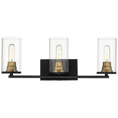 Millennium Lighting Pasadena 3-light Vanity Light In  Black/bronze
