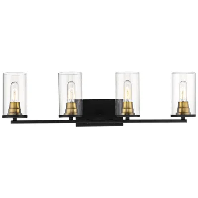 Millennium Lighting Pasadena 4-light Vanity Light In Black/ Bronze