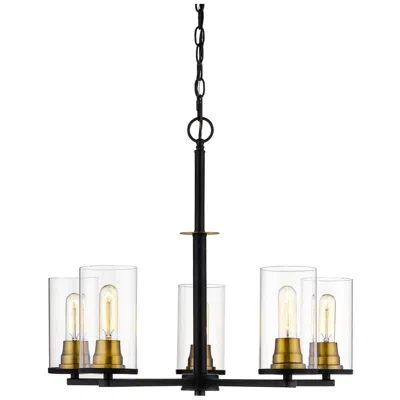 Millennium Lighting Pasadena 5-light Chandelier In Matte Black/bronze
