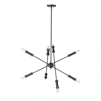 Millennium Lighting Potiss 8 - Light 33" Wide Chandelier In Matte Black