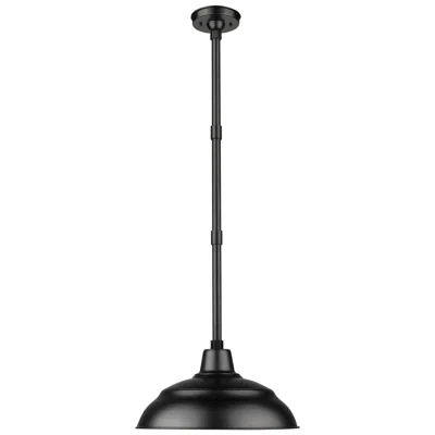 Millennium Lighting R Series 17" Wide Satin Black Dome Pendant Light