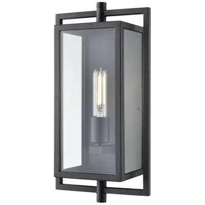 Millennium Lighting Rankin 15 3/4" High Textured Black Outdoor Wall Light
