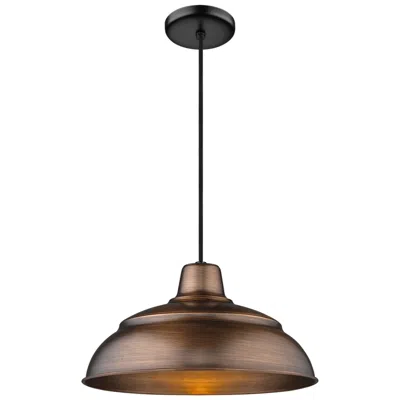 Millennium Lighting R-series 14" Wide Natural Copper Dome Pendant Light