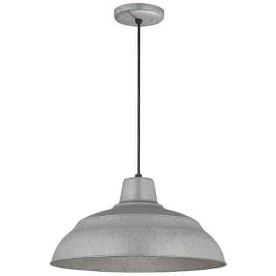 Millennium Lighting R-series 17" Wide Galvanized Dome Pendant Light