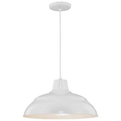 Millennium Lighting R-series 17" Wide White Dome Pendant Light