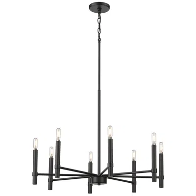 Millennium Lighting Skyva 30.25" Wide 8-light Chandelier In Matte Black