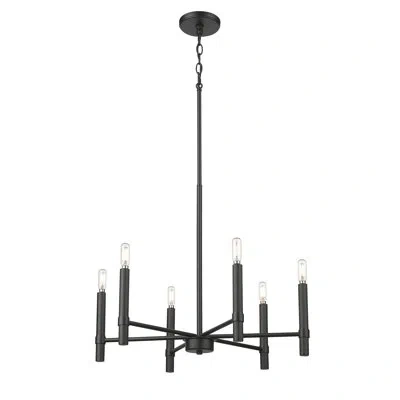 Millennium Lighting Skyva 30.25" Wide 8-light Chandelier - Matte Black
