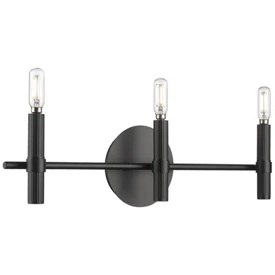 Millennium Lighting Skyva 6" High 3-light Vanity In Matte Black