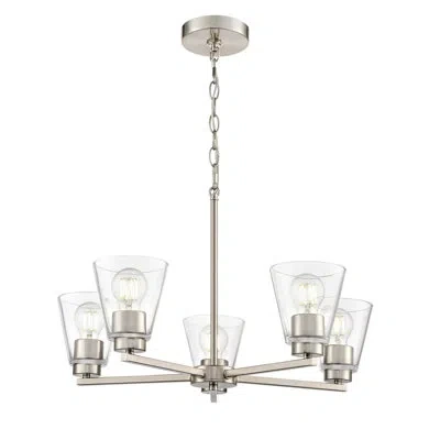 Millennium Lighting Strayhan 3-light Chandelier - Modern In Brushed Nickel