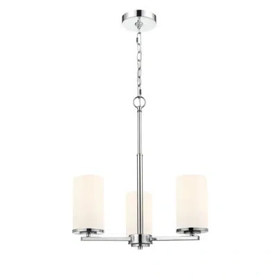 Millennium Lighting Verlana 19" 3-light Chandelier - Modern In Chrome