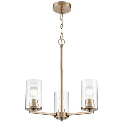 Millennium Lighting Verlana 19" Wide 3-light Chandelier In Modern Gold