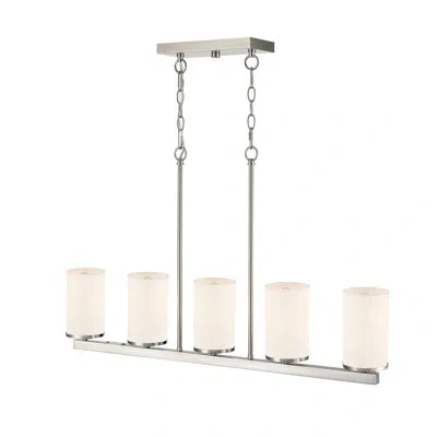 Millennium Lighting Verlana 35" 5-light Linear Chandelier In Brushed Nickel