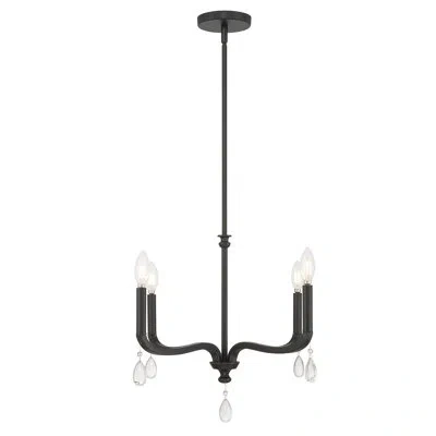 Millennium Lighting Viremont 22" Wide 4-light Chandelier In Matte Black