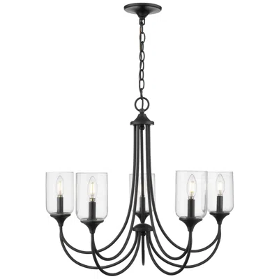 Millennium Lighting Waddingham 5-light Chandelier In Matte Black