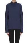 Millenovcentocinquanta7 Ribbed Knit Pullover In Blue