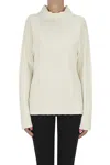 Millenovcentocinquanta7 Ribbed Knit Pullover In White