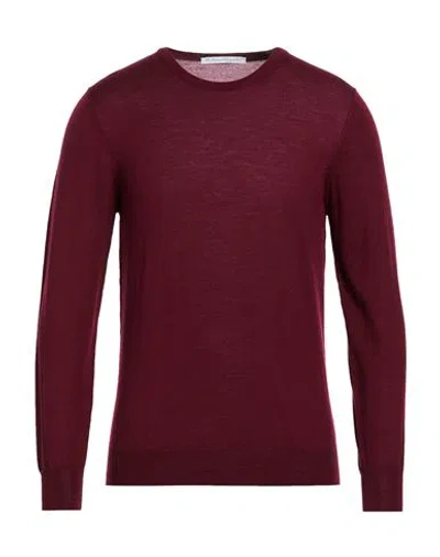 Millenovecentocinquanta7 Man Sweater Burgundy Size 42 Merino Wool