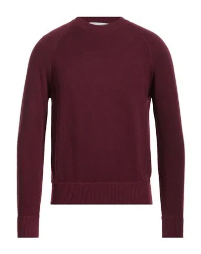 Millenovecentocinquanta7 Man Sweater Garnet Size L Wool, Polyamide In Red