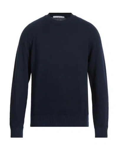 Millenovecentocinquanta7 Man Sweater Midnight Blue Size M Wool, Polyamide
