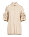 Millenovecentosettantotto Woman Shirt Beige Size L Cotton In Neutral