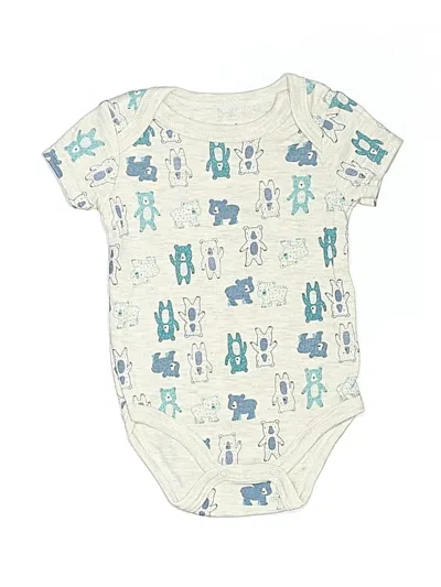 Pre-owned Millie & Myles Babies' Short Sleeve Onesie In Blue