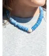 Millie B Mina Necklace In Blue In Blue