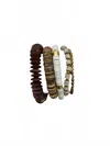 Millie B Women's Calista Stack Bracelet In Brown In Brown