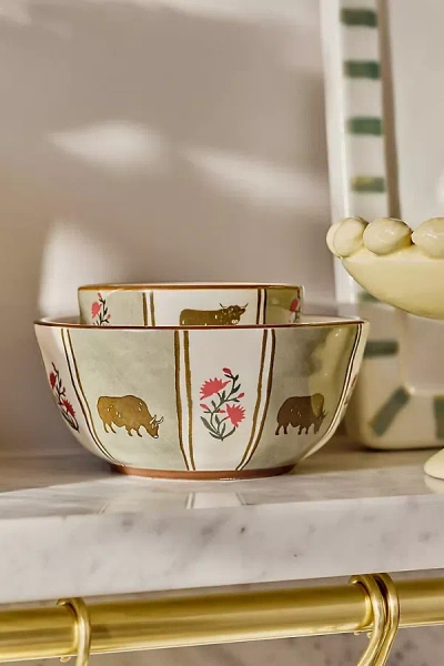 Millie Stoneware Yogurt Bowl In Multi