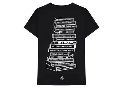 Pre-owned Millinsky X Eminem Tape Stack T-shirt In Black