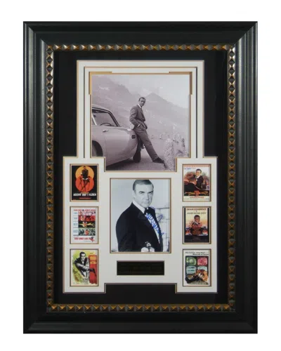 Millionaire Gallery Autographed James Bond 007 Sean Connery Collection Framed Movie Display In Black