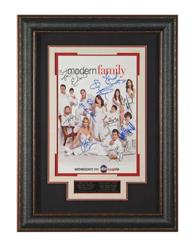 Millionaire Gallery Autographed Modern Family Cast Framed Poster In Multi