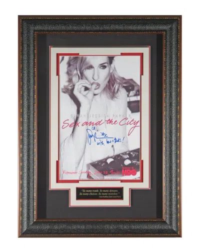 Millionaire Gallery Autographed Sex And The City Sarah Jessica Parker Framed Poster Display In Black