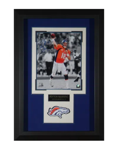 Millionaire Gallery Denver Broncos's Peyton Manning Signed Photo In Blue