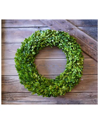 Mills Floral Boxwood Country Manor Wreath In Green