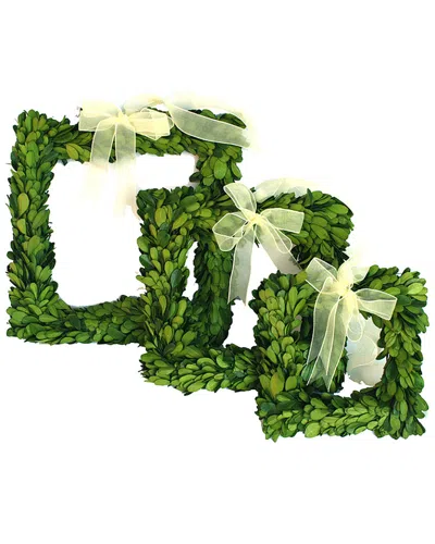 Mills Floral Set Of 3 Wreaths In Green