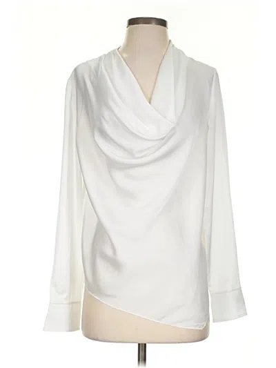 Pre-owned Milly 3/4 Sleeve Blouse In Ivory