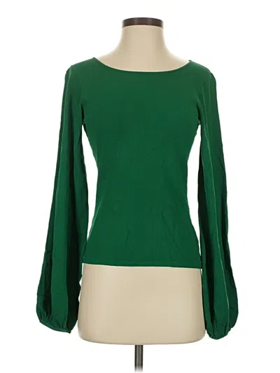 Pre-owned Milly 3/4 Sleeve T-shirt In Green