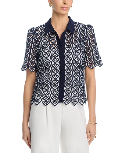 MILLY ADDISON LACE TOP
