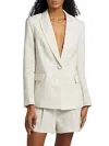 Milly Alexa Linen Blazer In Natural In Neutral
