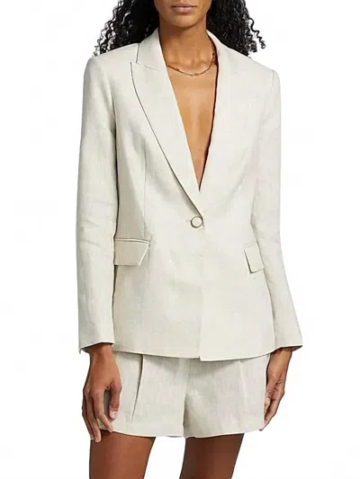 Milly Alexa Linen Blazer In Natural In Neutral